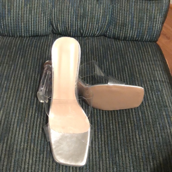 Brand New Clear Plastic Heels - Picture 6 of 7